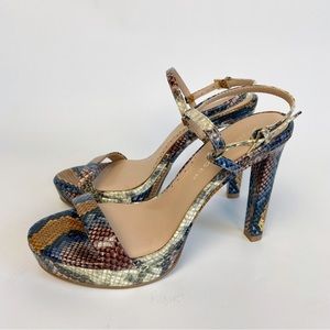 Kurt Geiger London Brinley Snakeskin Platform Sandal